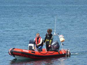 Photo of our snorkelling boat, Naiad