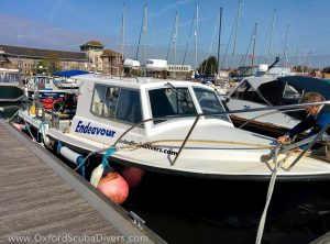 Endeavour on her mooring