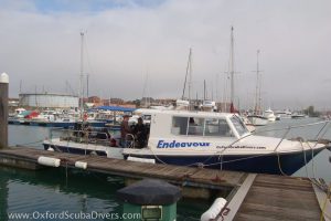 Endeavour on her mooring